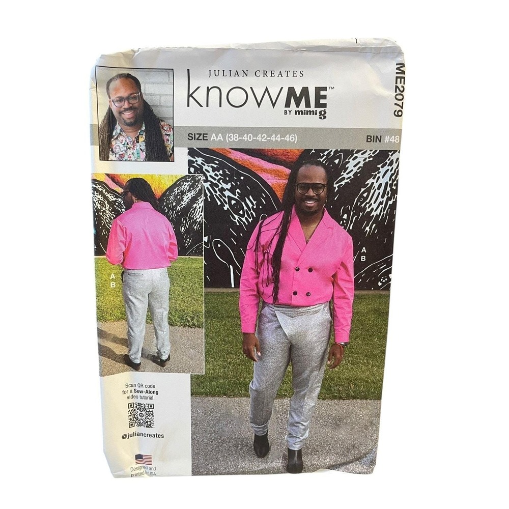 Julian Creates ME2079‎ Men's Shirt Pants Sewing Pattern Size AA 38-46